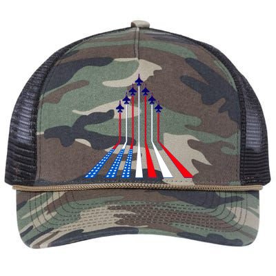 AIr Force flag - Air Show Trail Flag Retro Rope Trucker Hat Cap