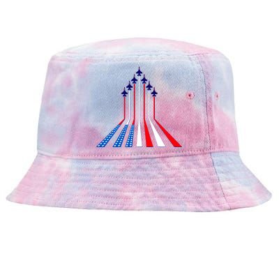 AIr Force flag - Air Show Trail Flag Tie-Dyed Bucket Hat