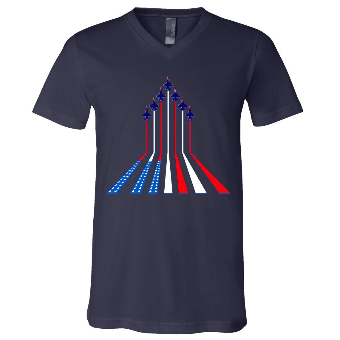 AIr Force flag - Air Show Trail Flag V-Neck T-Shirt