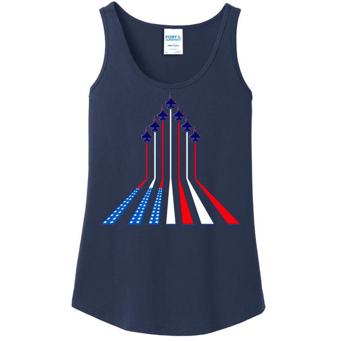 AIr Force flag - Air Show Trail Flag Ladies Essential Tank