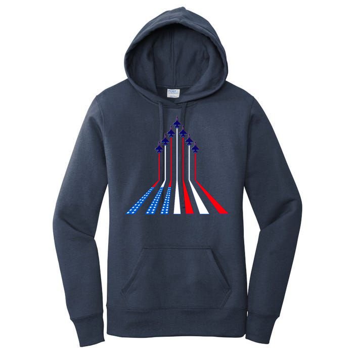 AIr Force flag - Air Show Trail Flag Women's Pullover Hoodie