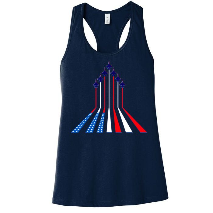 AIr Force flag - Air Show Trail Flag Women's Racerback Tank