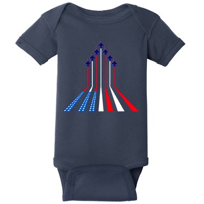 AIr Force flag - Air Show Trail Flag Baby Bodysuit