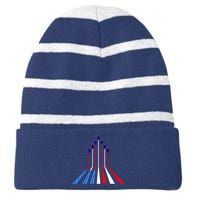 AIr Force flag - Air Show Trail Flag Striped Beanie with Solid Band