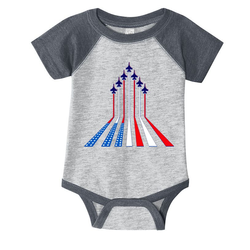 AIr Force flag - Air Show Trail Flag Infant Baby Jersey Bodysuit