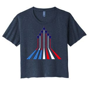 AIr Force flag - Air Show Trail Flag Women's Crop Top Tee