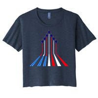 AIr Force flag - Air Show Trail Flag Women's Crop Top Tee