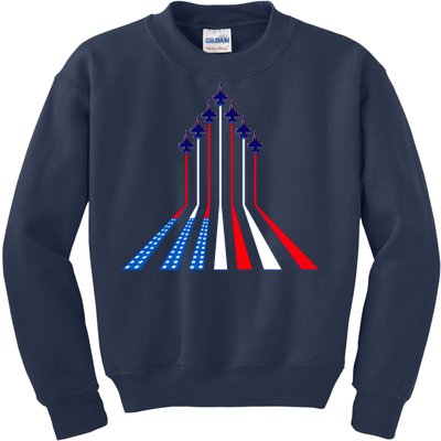 AIr Force flag - Air Show Trail Flag Kids Sweatshirt