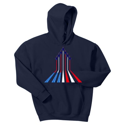 AIr Force flag - Air Show Trail Flag Kids Hoodie