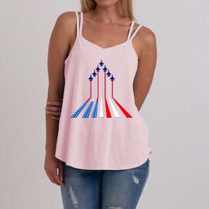 AIr Force flag - Air Show Trail Flag Women's Strappy Tank