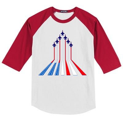 AIr Force flag - Air Show Trail Flag Kids Colorblock Raglan Jersey