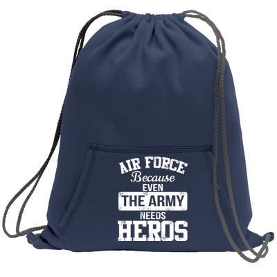 Air Force Heroes Sweatshirt Cinch Pack Bag