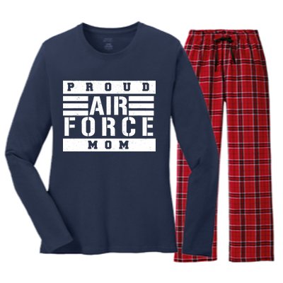 Air Force Mom Women's Long Sleeve Flannel Pajama Set 