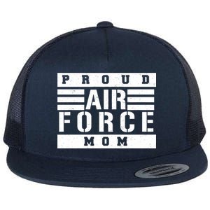 Air Force Mom Flat Bill Trucker Hat