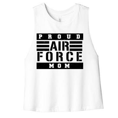 Air Force Mom Women's Racerback Cropped Tank