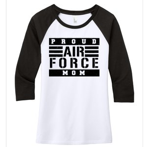 Air Force Mom Women's Tri-Blend 3/4-Sleeve Raglan Shirt