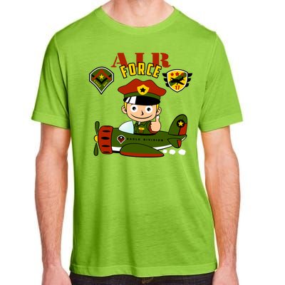 Air Force Pilot Boy Cartoon Adult ChromaSoft Performance T-Shirt