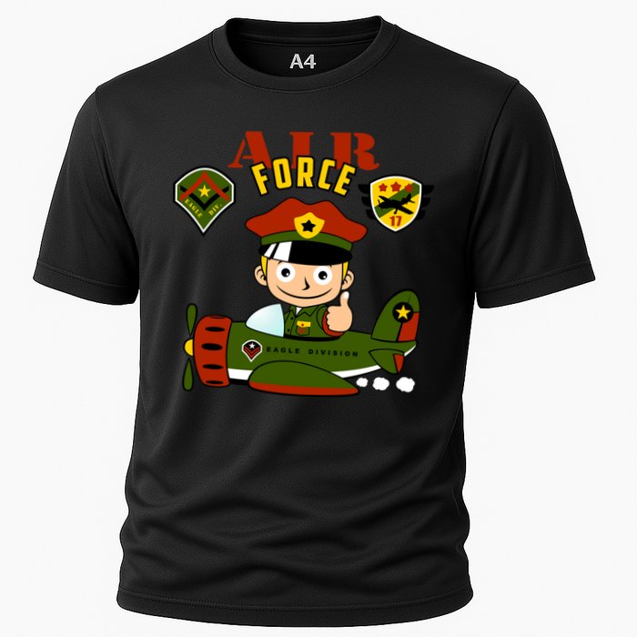 Air Force Pilot Boy Cartoon Performance Shirt