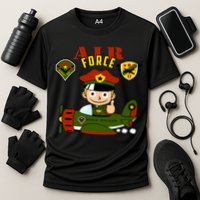 Air Force Pilot Boy Cartoon Performance Shirt