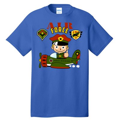 Air Force Pilot Boy Cartoon Tall T-Shirt