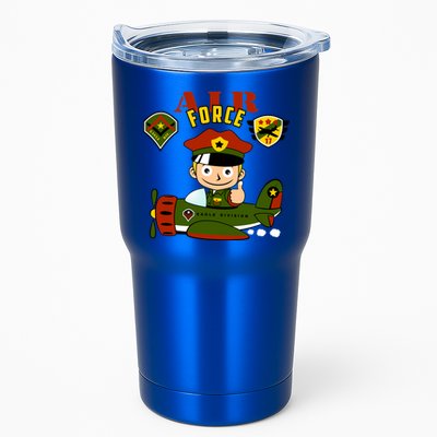 Air Force Pilot Boy Cartoon Tumbler