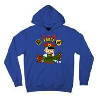 Air Force Pilot Boy Cartoon Tall Hoodie