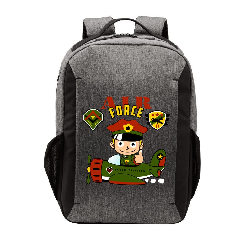 Air Force Pilot Boy Cartoon Vector Backpack