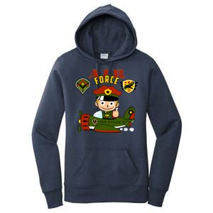 Air Force Pilot Boy Cartoon Women's Pullover Hoodie