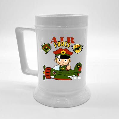 Air Force Pilot Boy Cartoon Beer Stein