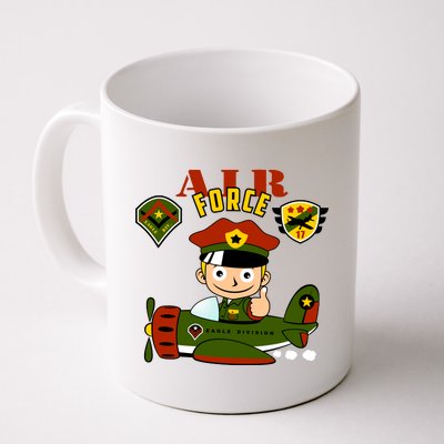 Air Force Pilot Boy Cartoon Coffee Mug