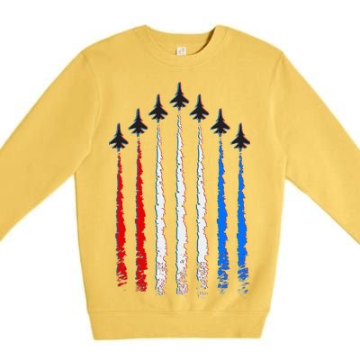 AIr Force Red White & Blue Trail Premium Crewneck Sweatshirt