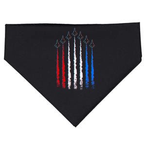 AIr Force Red White & Blue Trail USA-Made Doggie Bandana