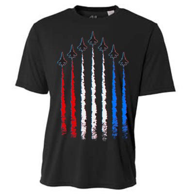 AIr Force Red White & Blue Trail Cooling Performance Crew T-Shirt