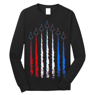 AIr Force Red White & Blue Trail Long Sleeve Shirt