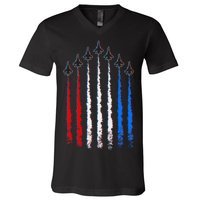 AIr Force Red White & Blue Trail V-Neck T-Shirt