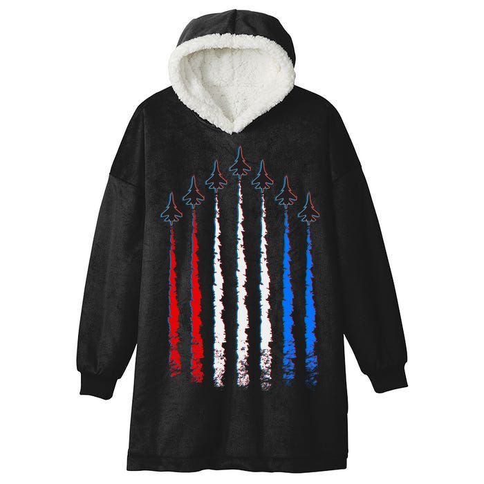 AIr Force Red White & Blue Trail Hooded Wearable Blanket