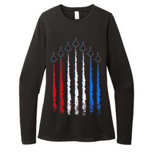 AIr Force Red White & Blue Trail Womens CVC Long Sleeve Shirt