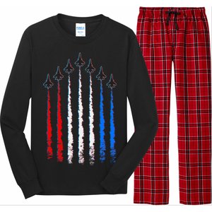 AIr Force Red White & Blue Trail Long Sleeve Pajama Set