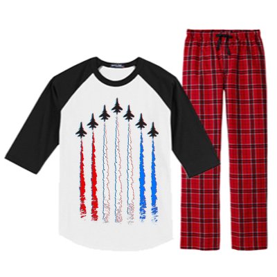 AIr Force Red White & Blue Trail Raglan Sleeve Pajama Set