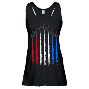 AIr Force Red White & Blue Trail Ladies Essential Flowy Tank