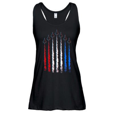 AIr Force Red White & Blue Trail Ladies Essential Flowy Tank