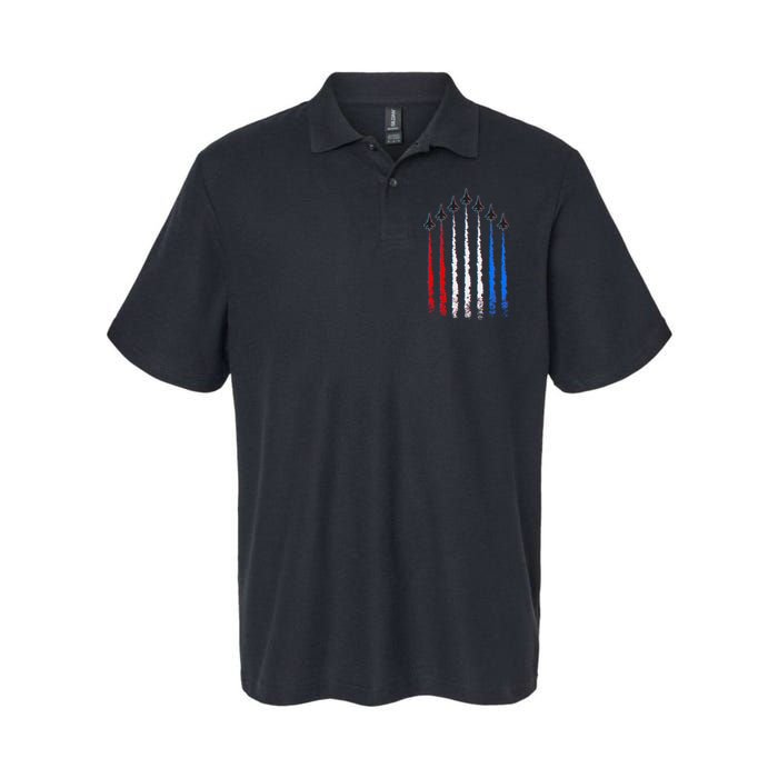 AIr Force Red White & Blue Trail Softstyle Adult Sport Polo