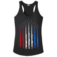 AIr Force Red White & Blue Trail Ladies PosiCharge Competitor Racerback Tank