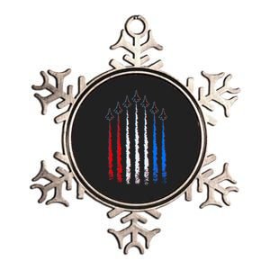 AIr Force Red White & Blue Trail Metallic Star Ornament