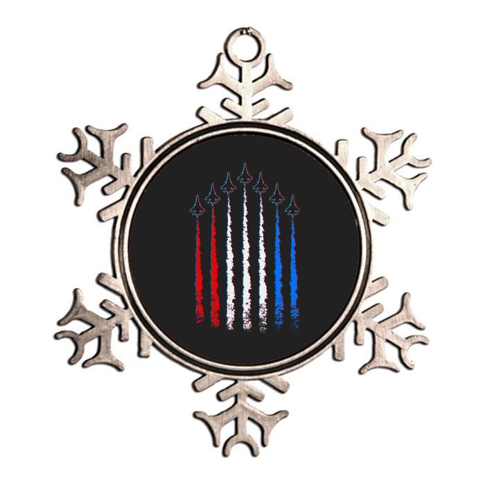 AIr Force Red White & Blue Trail Metallic Star Ornament