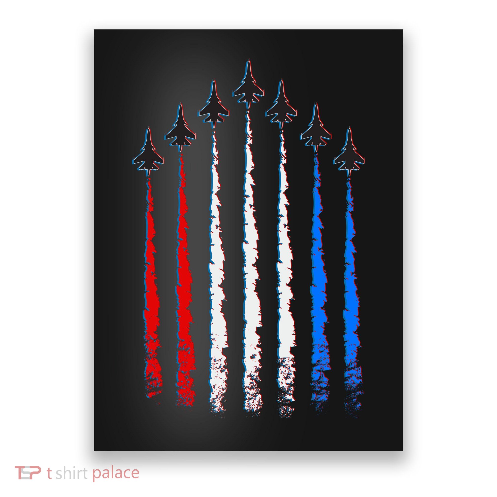 AIr Force Red White & Blue Trail Poster