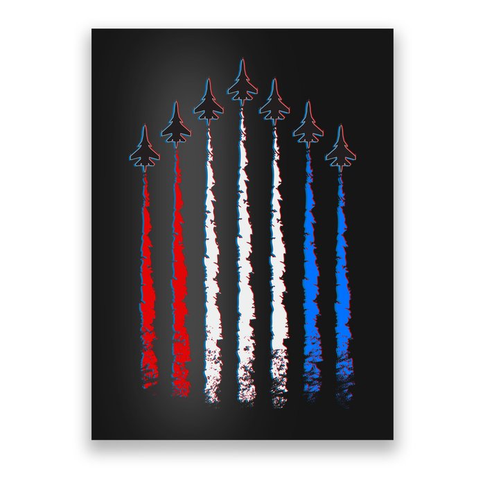 AIr Force Red White & Blue Trail Poster