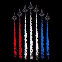 AIr Force Red White & Blue Trail Poster