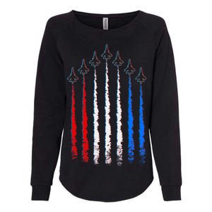 AIr Force Red White & Blue Trail Womens California Wash Sweatshirt