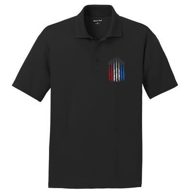 AIr Force Red White & Blue Trail PosiCharge RacerMesh Polo